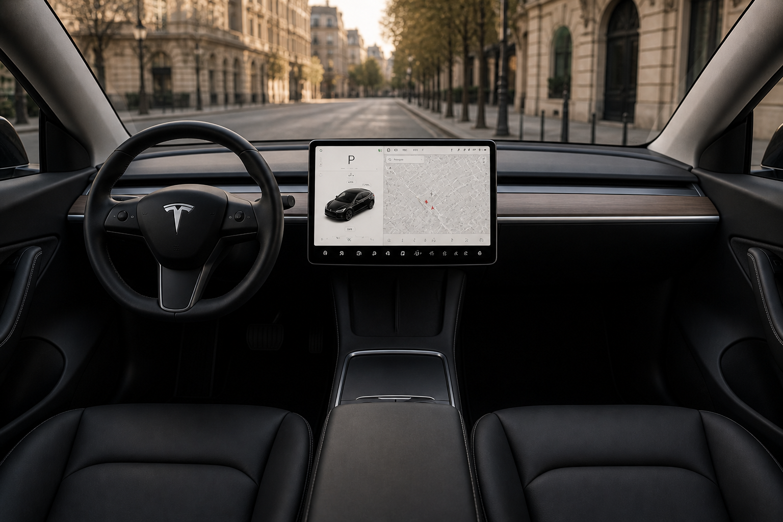 Tableau de bord Tesla Model Y Juniper 2026
