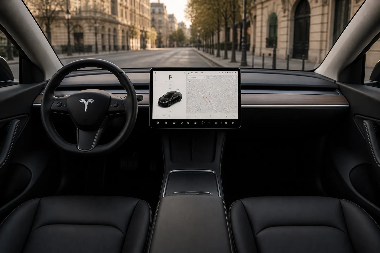 Tableau de bord Tesla Model Y Juniper 2026
